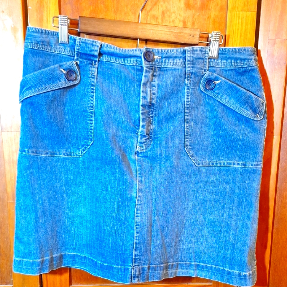 White Stag Denim Blue Skirt